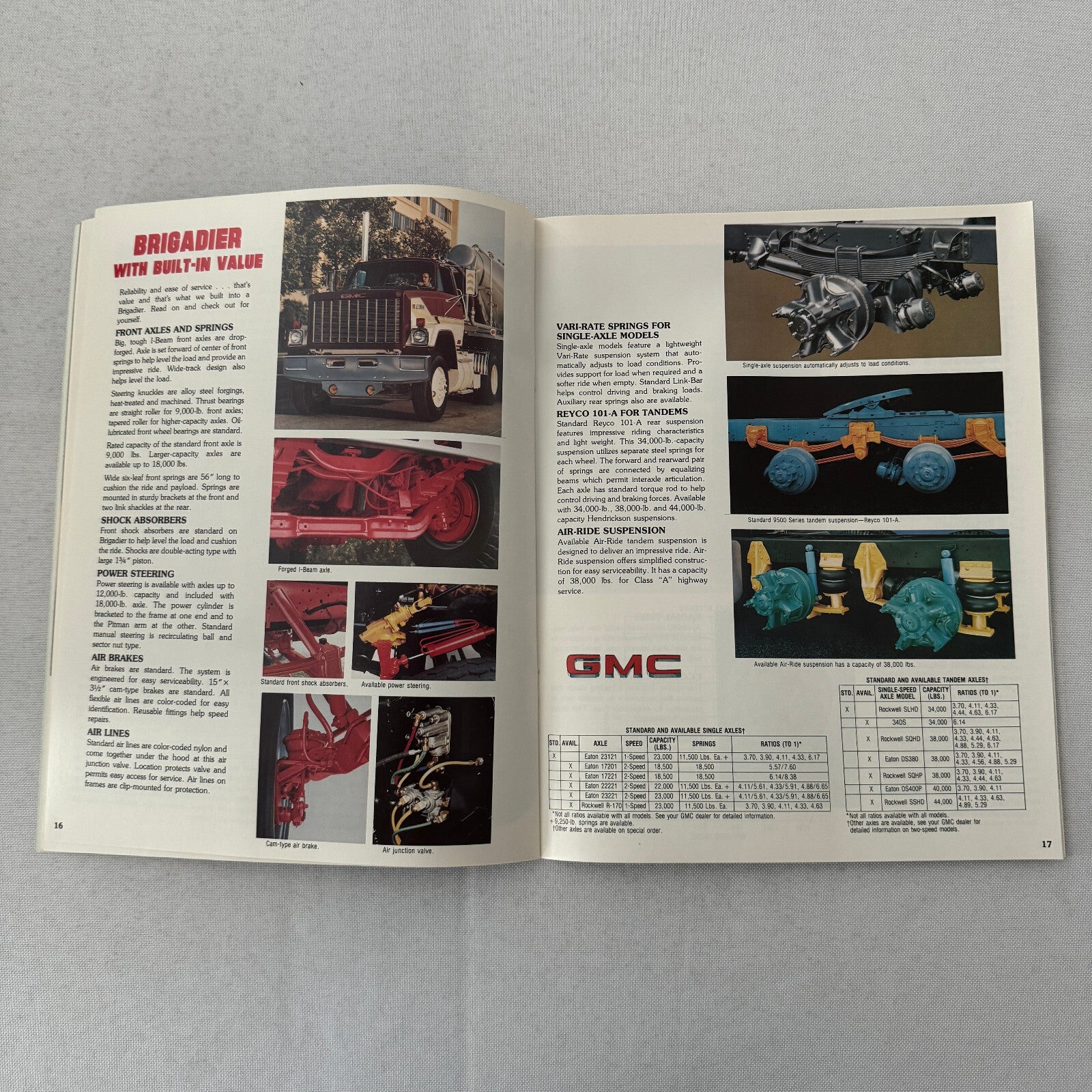 GMC Brigadier Truck Sales Brochure Catalog Advertising Vintage 8000 9500
