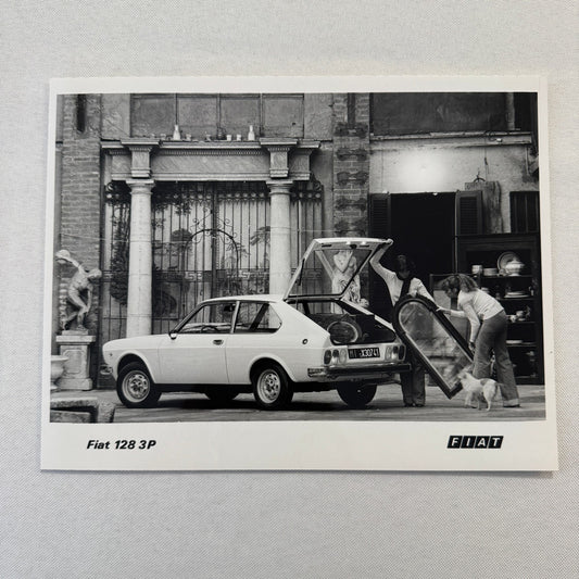 Fiat 128 3P Car Factory Press Photo Photograph Print Vintage 1976