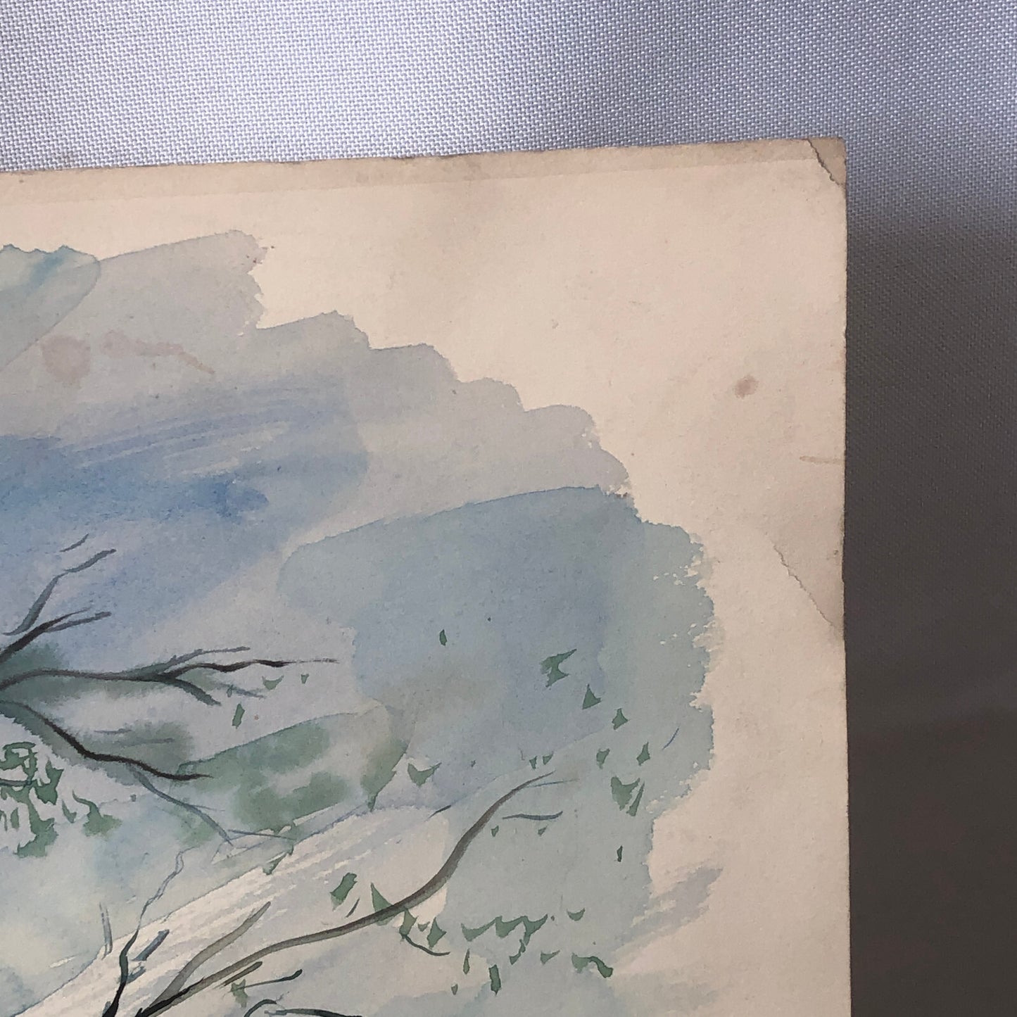 Vintage Painting Art Artwork Artist Arthur E Sudler Trees Houses