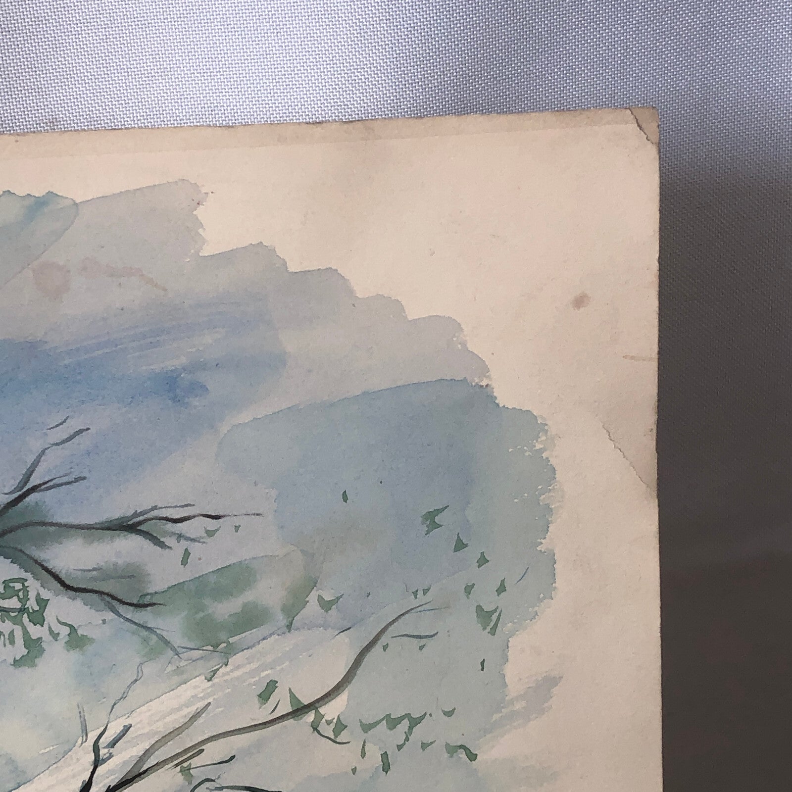 Vintage Painting Art Artwork Artist Arthur E Sudler Trees Houses