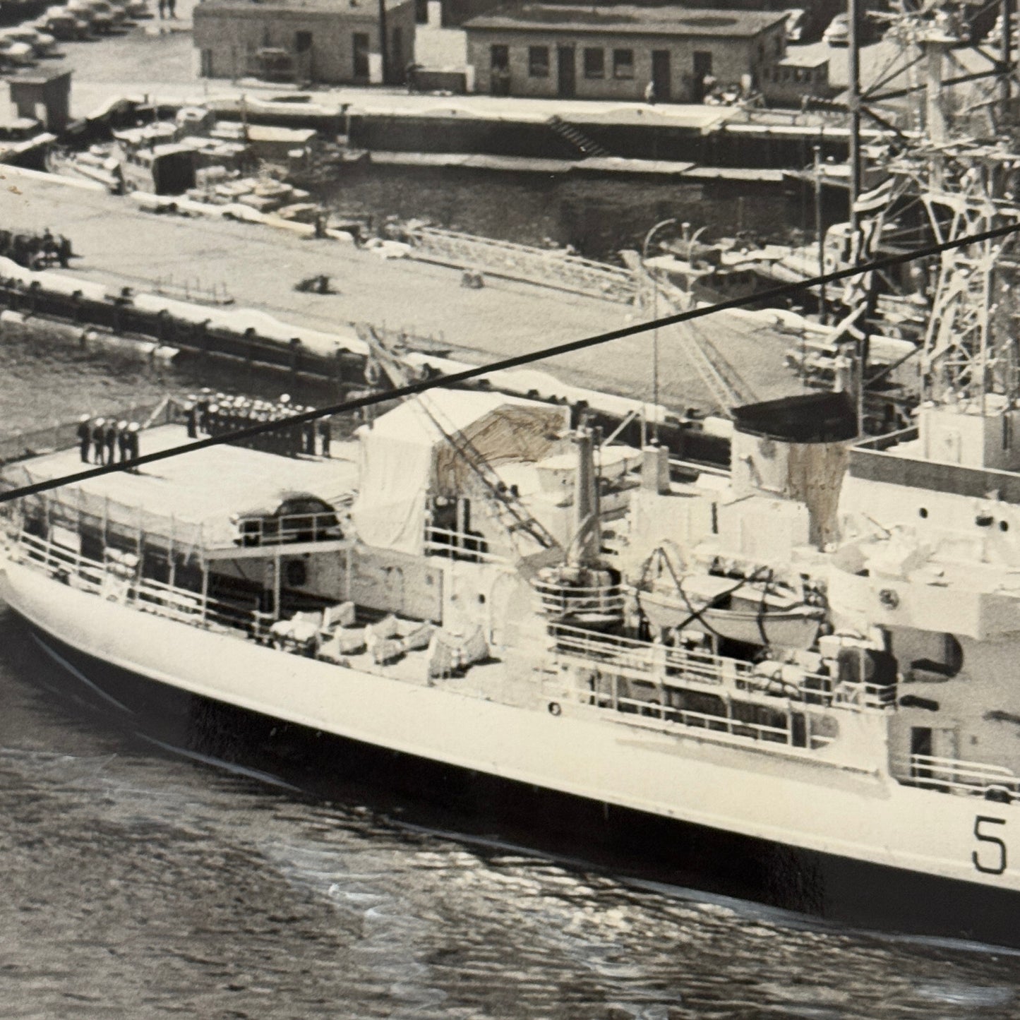 Royal Canadian Navy Ship HMCS Labrador Vintage Press Photo Photograph Print 1954