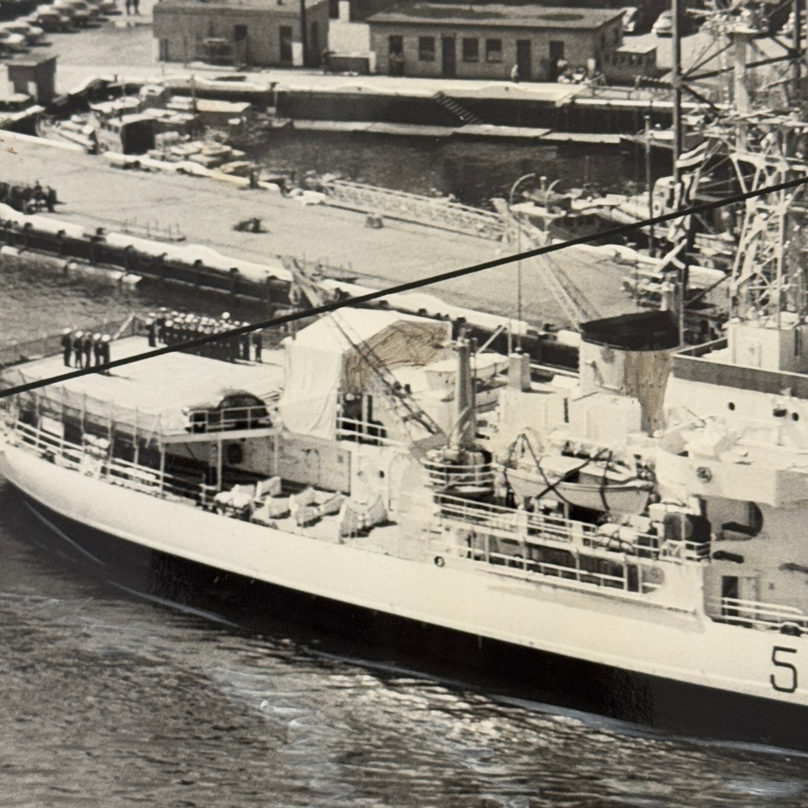 Royal Canadian Navy Ship HMCS Labrador Vintage Press Photo Photograph Print 1954