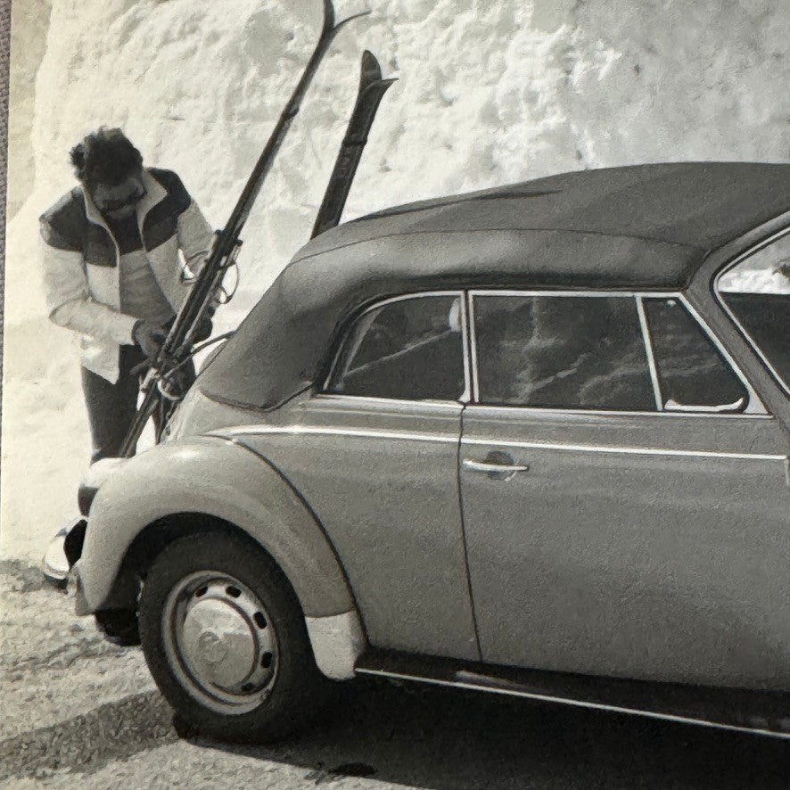Vintage Volkswagen Beetle Convertible VW Bug Car Photo Photograph Cabriolet