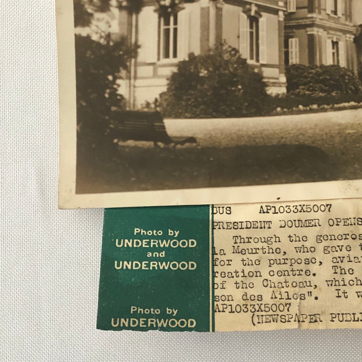 Press Photo Photograph Aviators Institute Early Flight Aviation Underwood