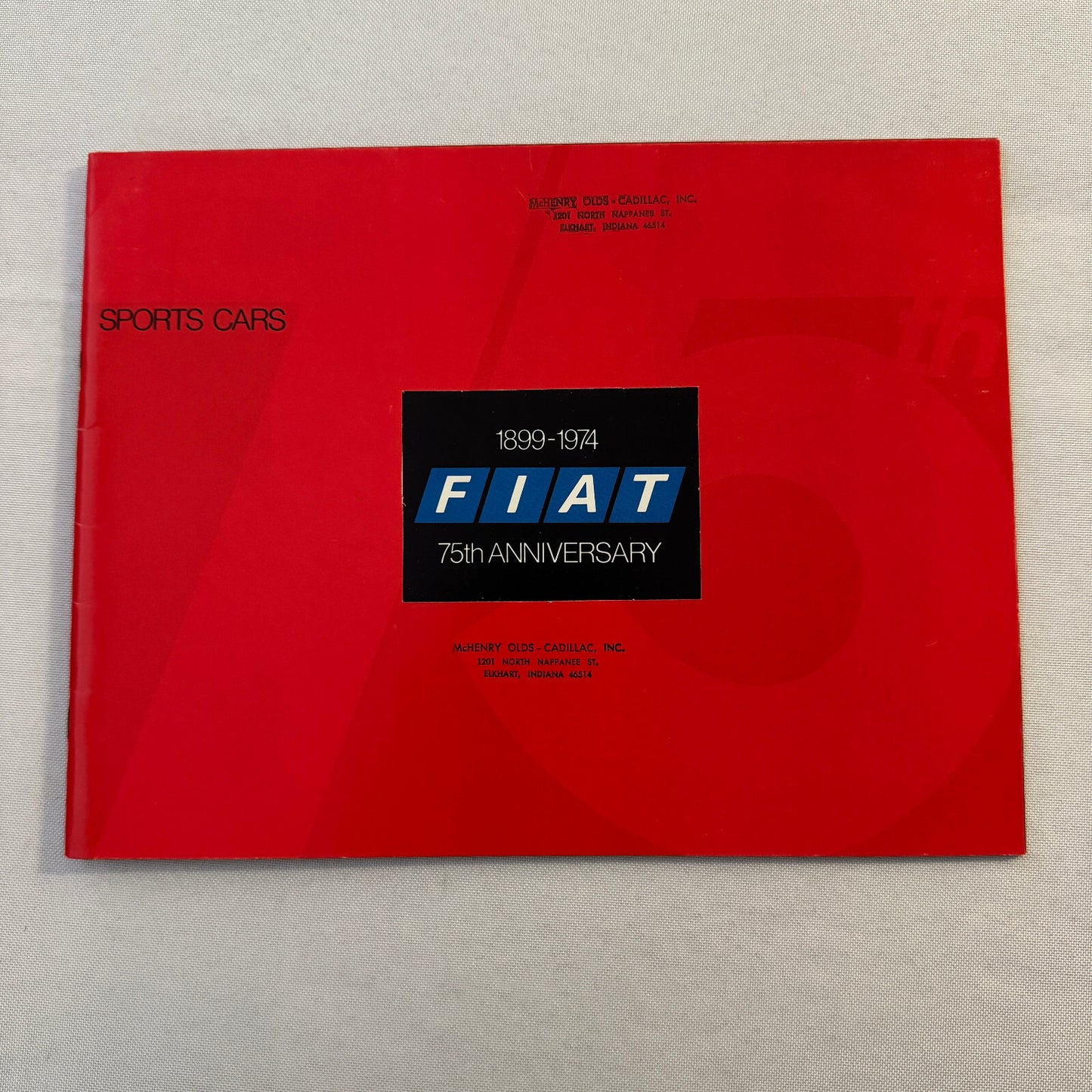 1974 Fiat Sports Car Sales Brochure Catalog 124 Sport Spider X1/9 X19 Sport L
