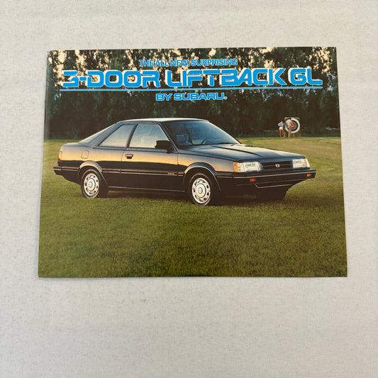 Subaru 3 Door Liftback GL Car Sales Brochure Catalog Advertising Vintage