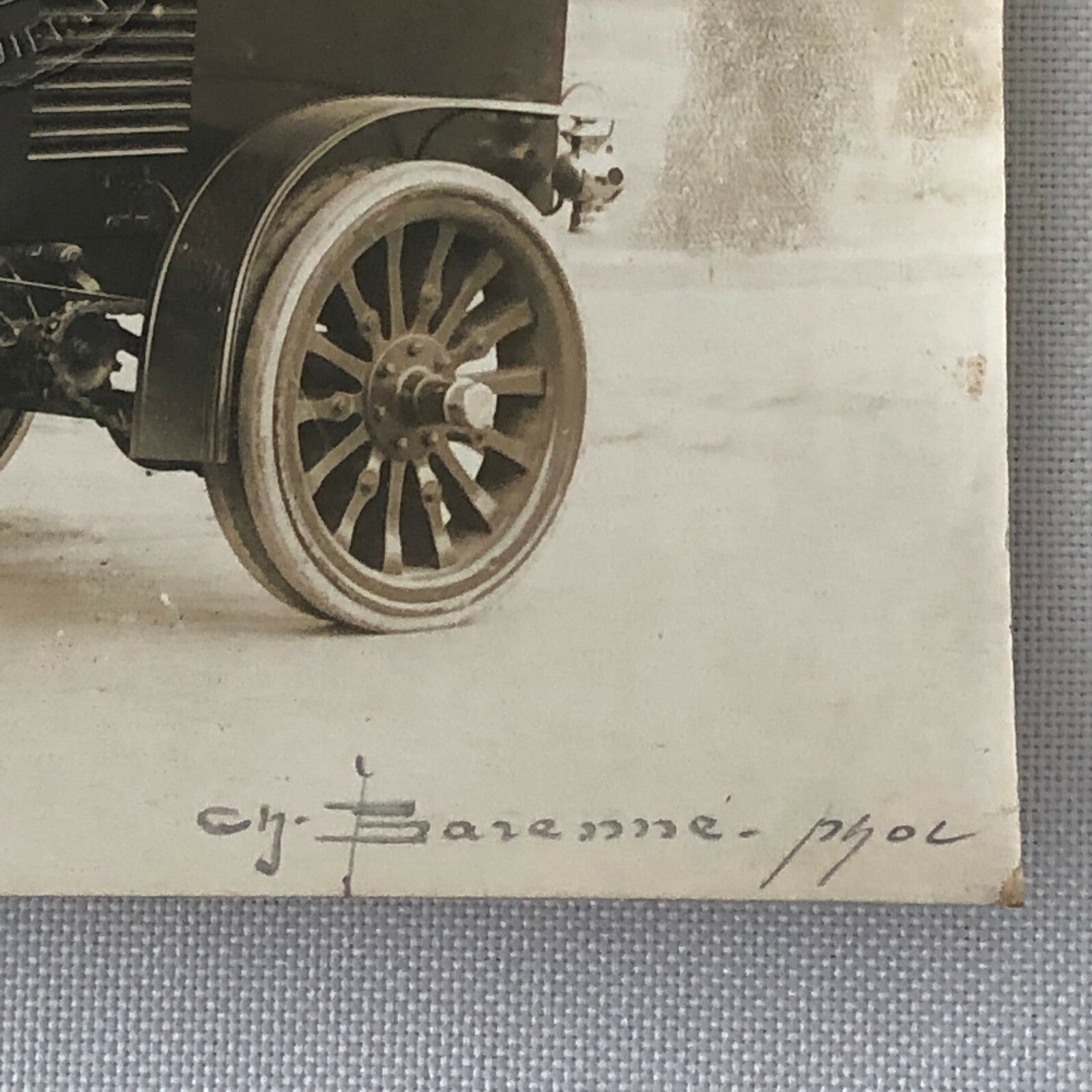 Antique Delahaye Truck Van Photo Photograph Company Embossed