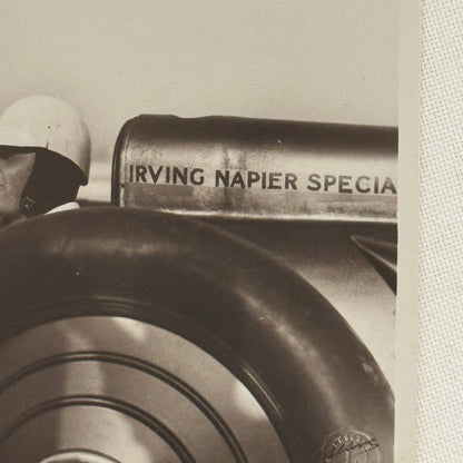 Vintage Land Speed Postcard Major Seagrave Golden Arrow Irving Napier Special