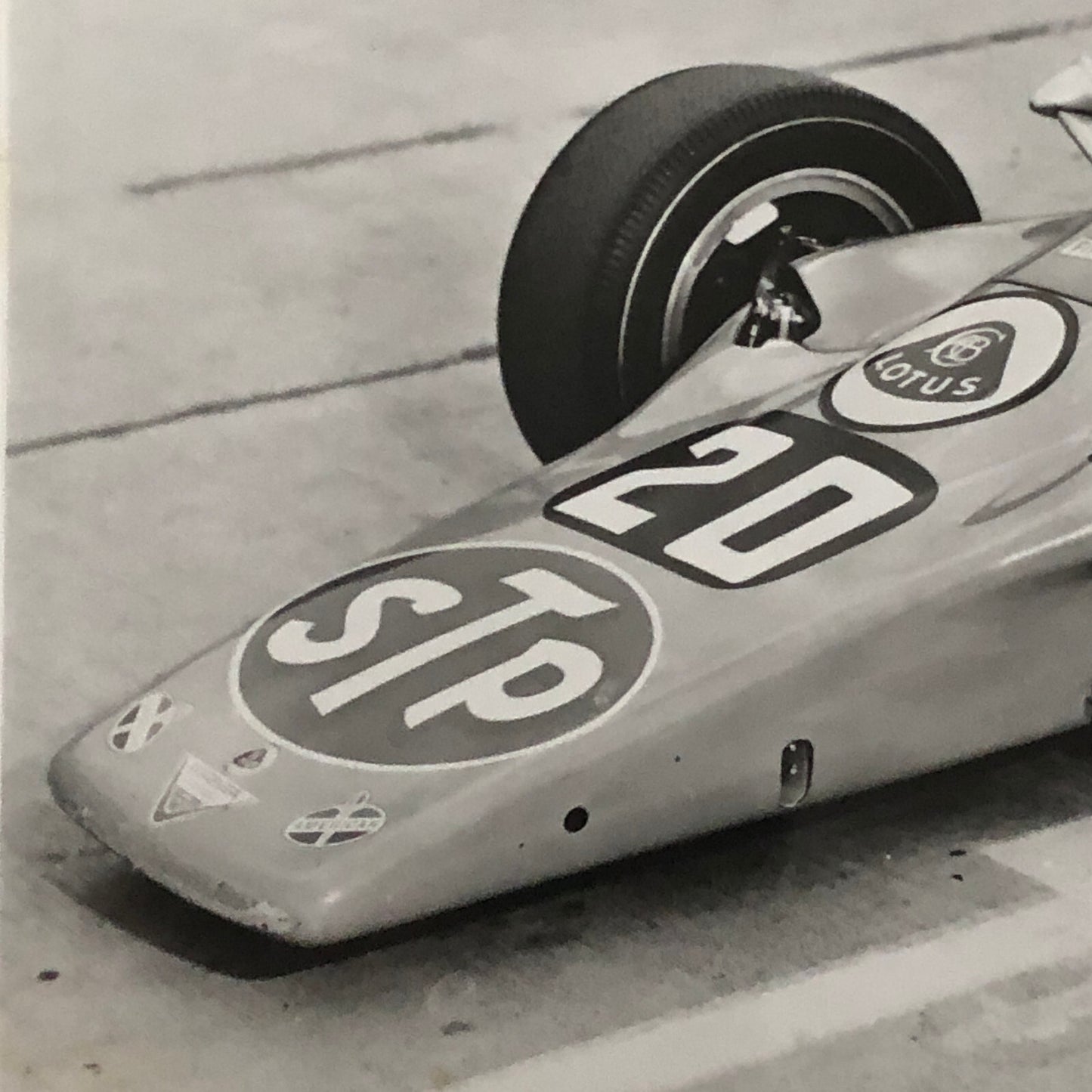 Vintage Indy Indianapolis 500 Racing Photo Photograph Art Pollard STP Lotus 1968