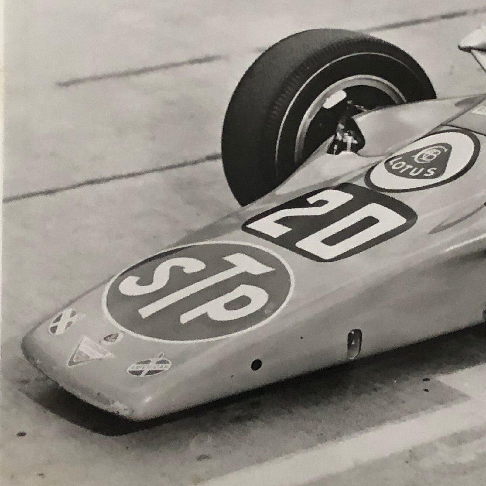 Vintage Indy Indianapolis 500 Racing Photo Photograph Art Pollard STP Lotus 1968