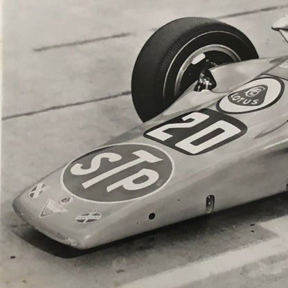 Vintage Indy Indianapolis 500 Racing Photo Photograph Art Pollard STP Lotus 1968