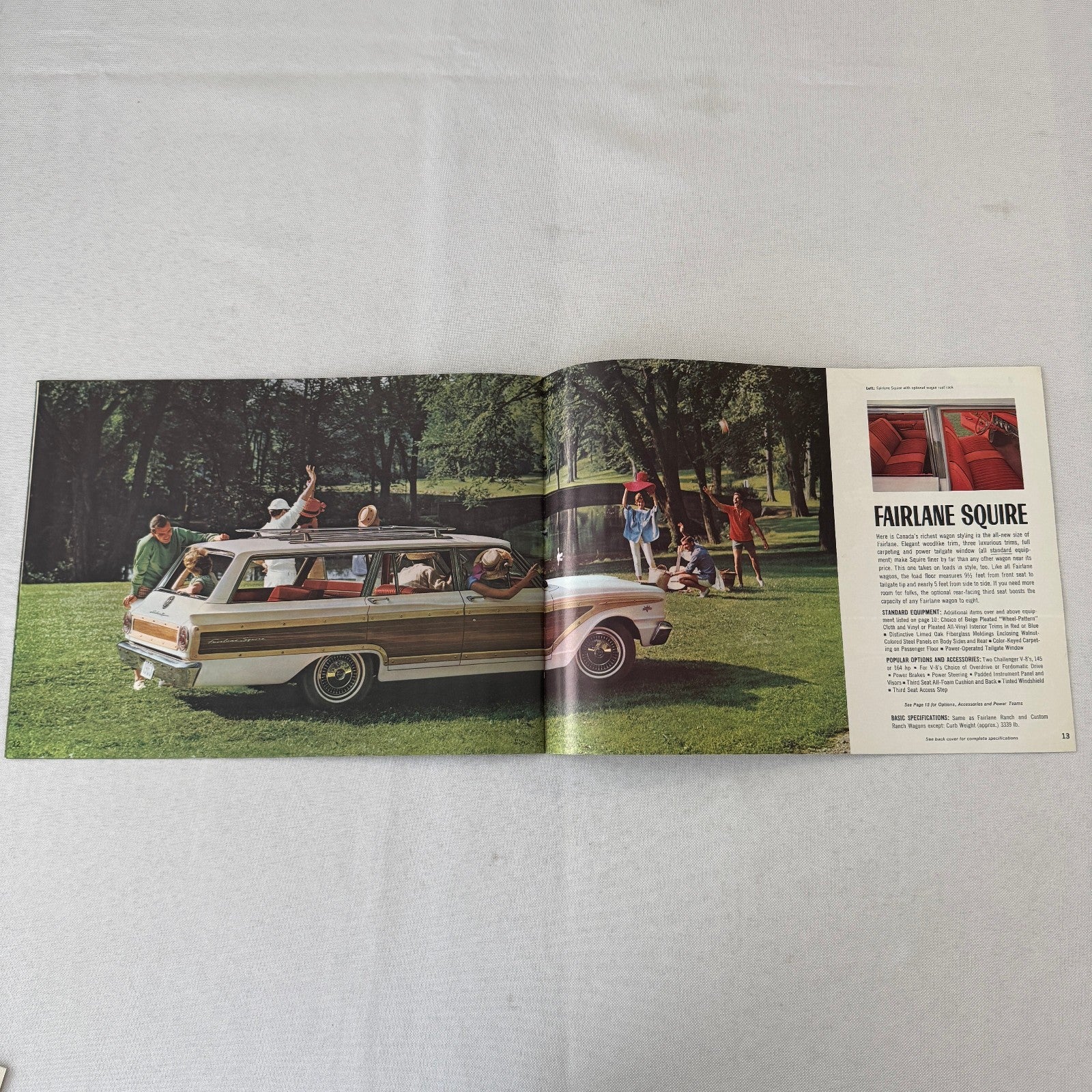 1963 Ford Fairlane Car Sales Brochure Catalog Canadian Fairlane 500 Wagon +