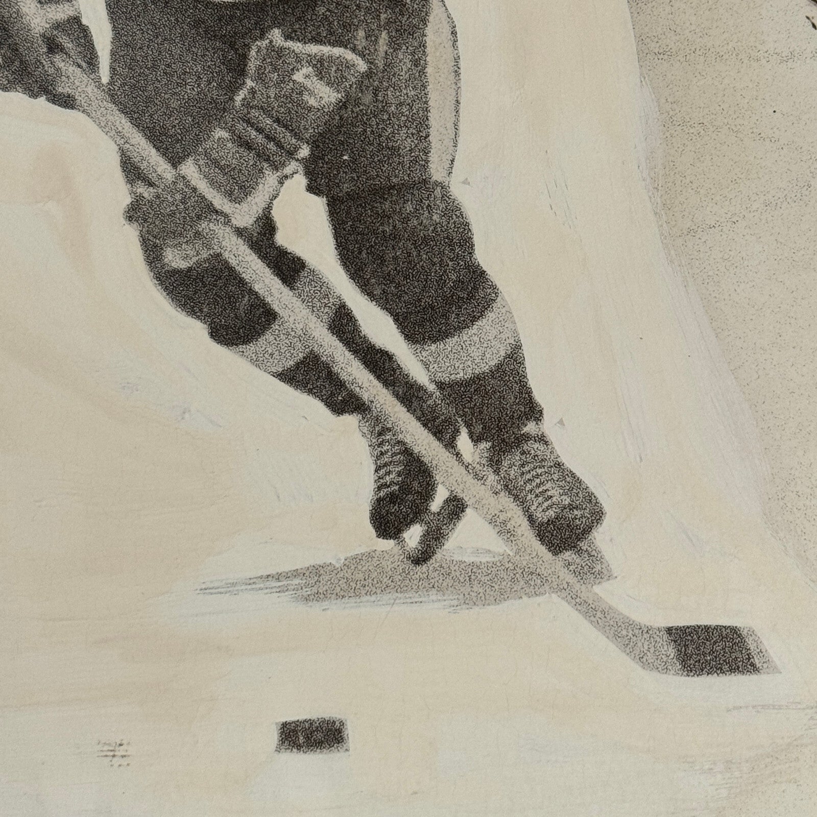 Hockey Player Photo Photograph Vintage Detroit Red Wings Mockup Pete Mahovlich ?