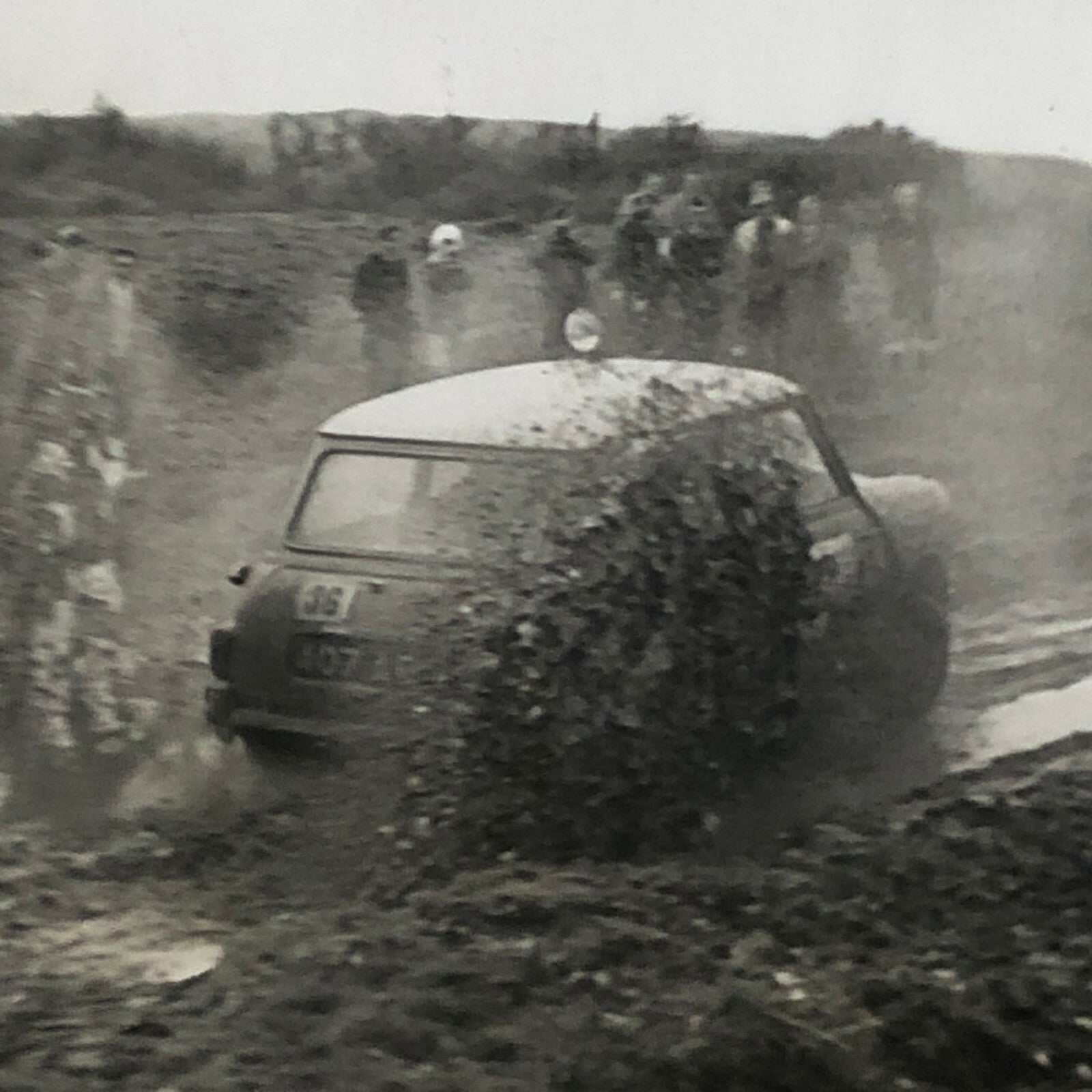Vintage MINI Racing Car Photo Photograph Print - Rally Rallye Car ? 
