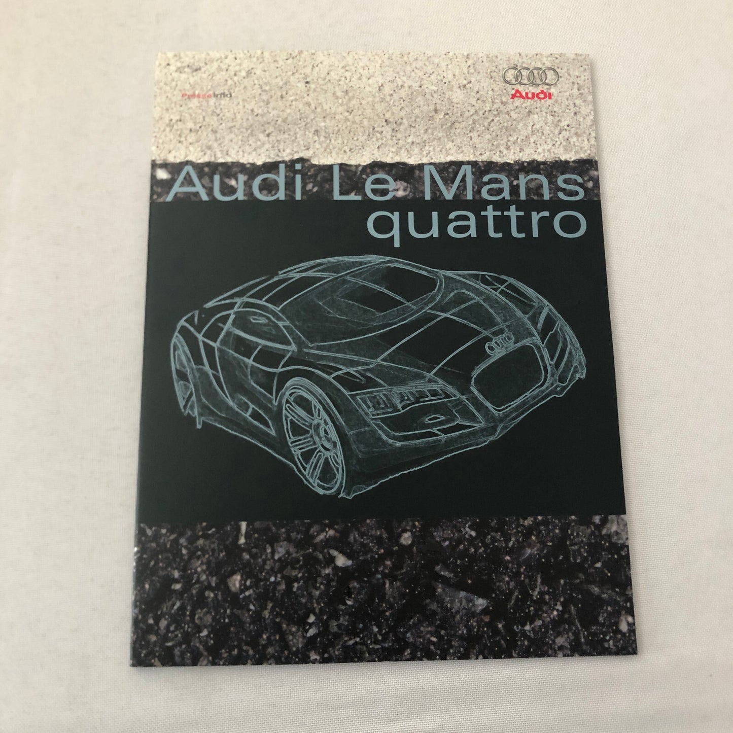 2003 Audi LeMans Concept Car Prototype Press Kit Brochure Photo CD R8 GERMAN