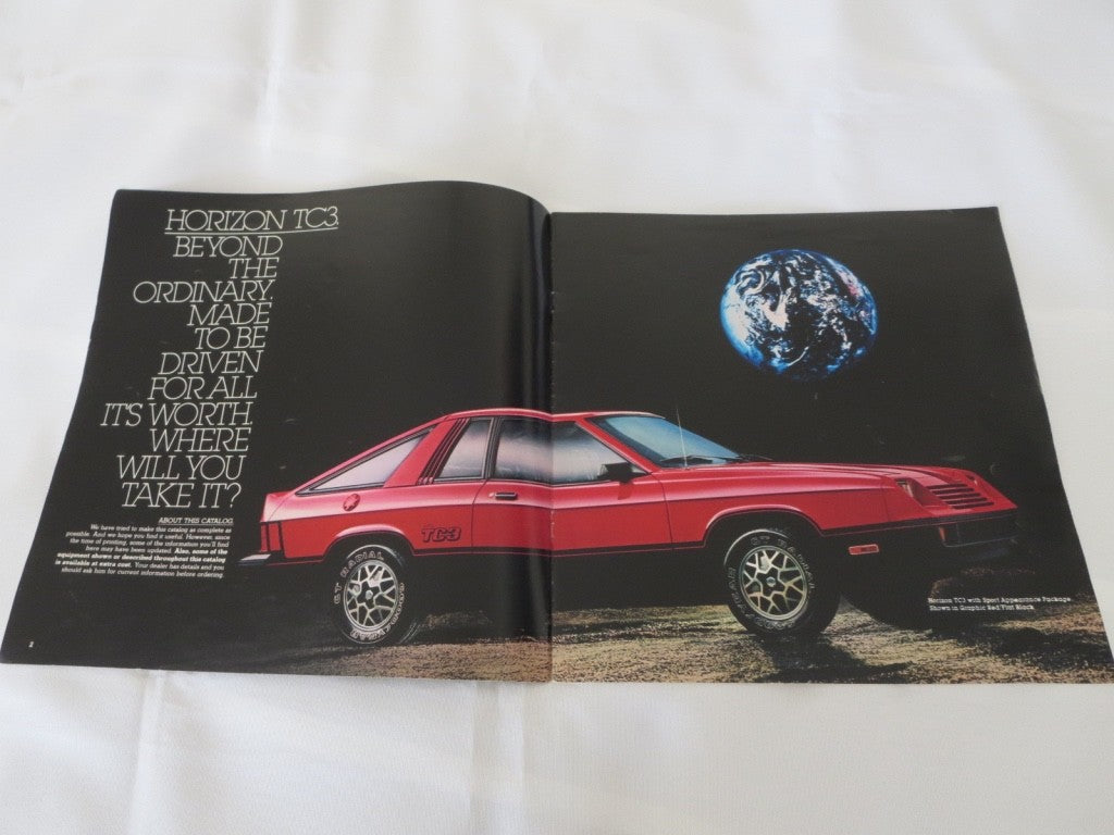1980 Plymouth Horizon Sales Brochure Catalog TC3 