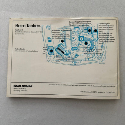 1983 Saab 99 Owners Manual Instruction Book Guide GERMAN