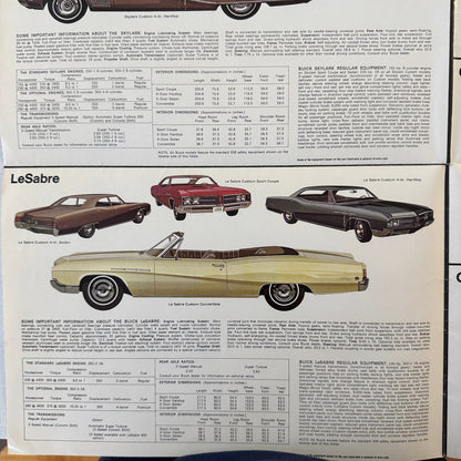 1968 Buick Sales Brochure GS400 GS350 Skylark Wildcat Electra Riviera Catalog