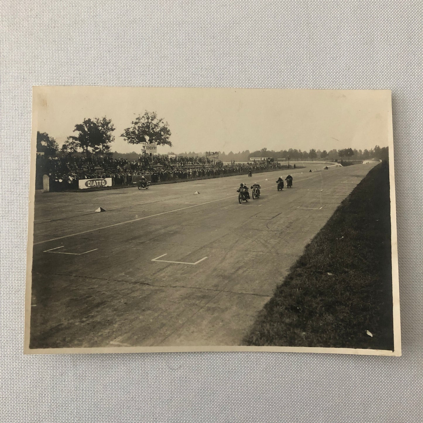 Tazio Nuvolari 1924 Vintage Motorcycle Racing Photo Photograph Monza Bike Race