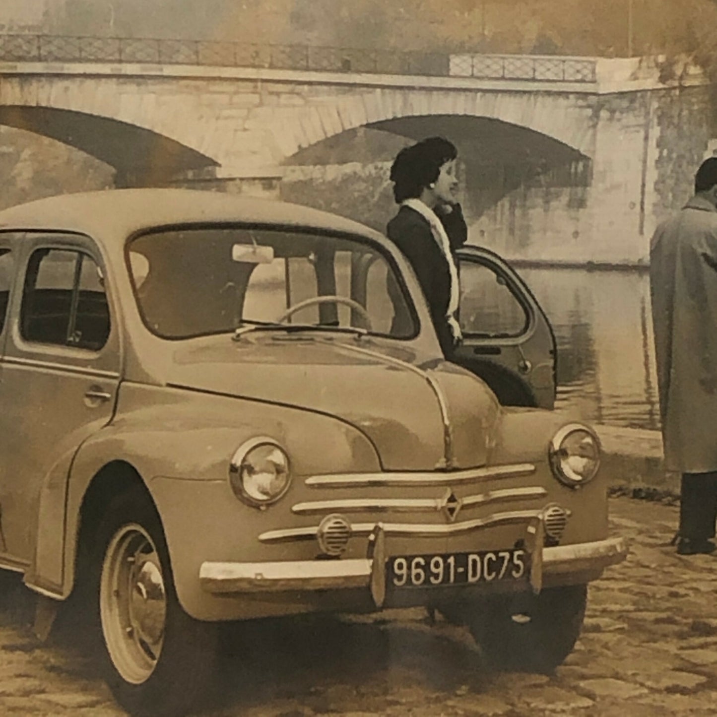 Vintage Renault 4CV Car Factory Press Photo Photograph Renault 4 CV Automobile 