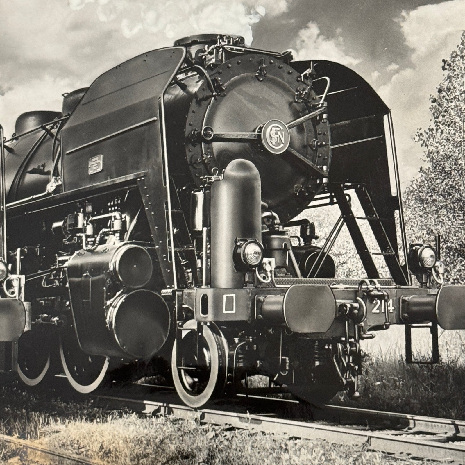 Vintage Montreal Locomotive Works Train Press Photo Photograph 1946