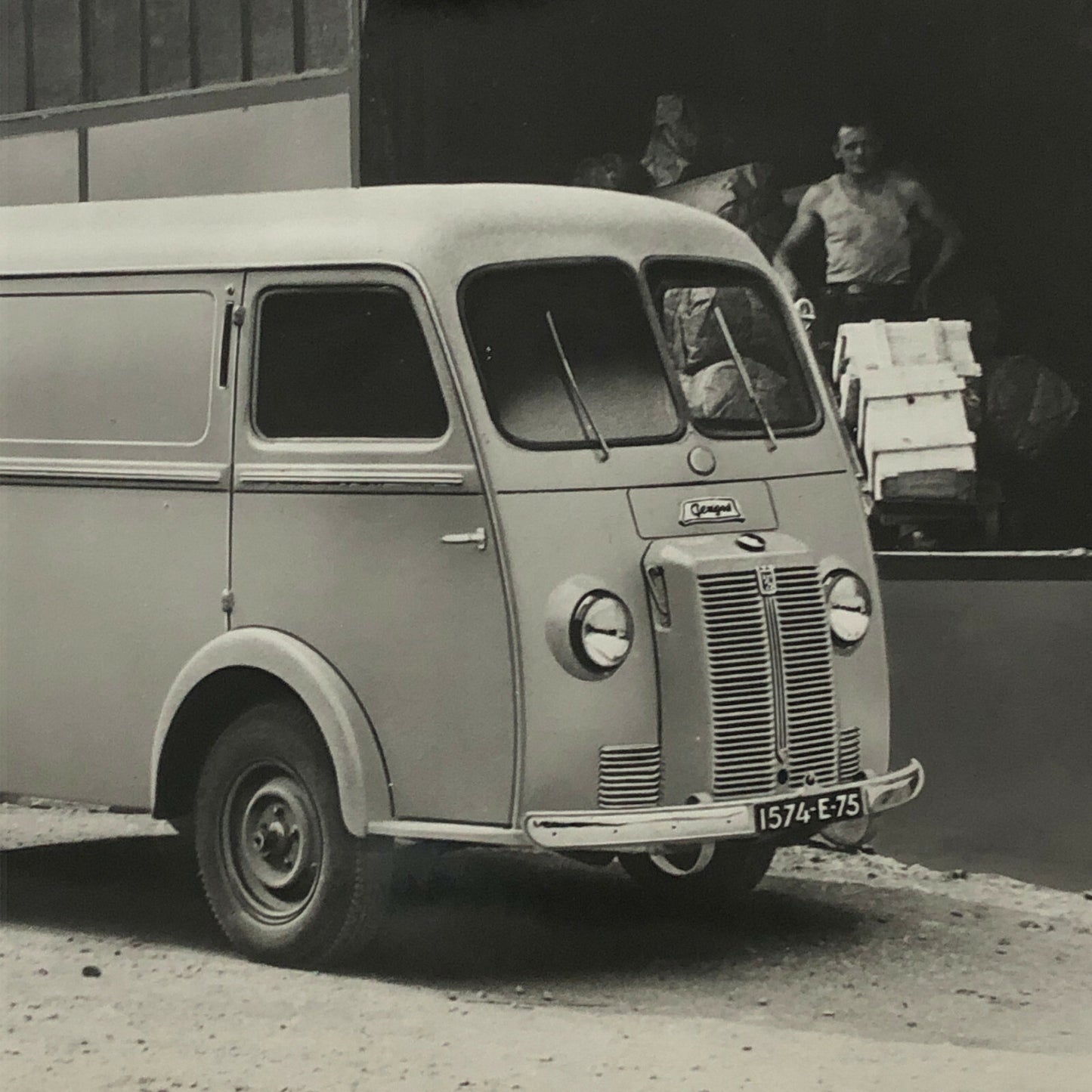 Vintage Peugeot D3A Fourgon Tole Truck Van Photo Photograph Print 