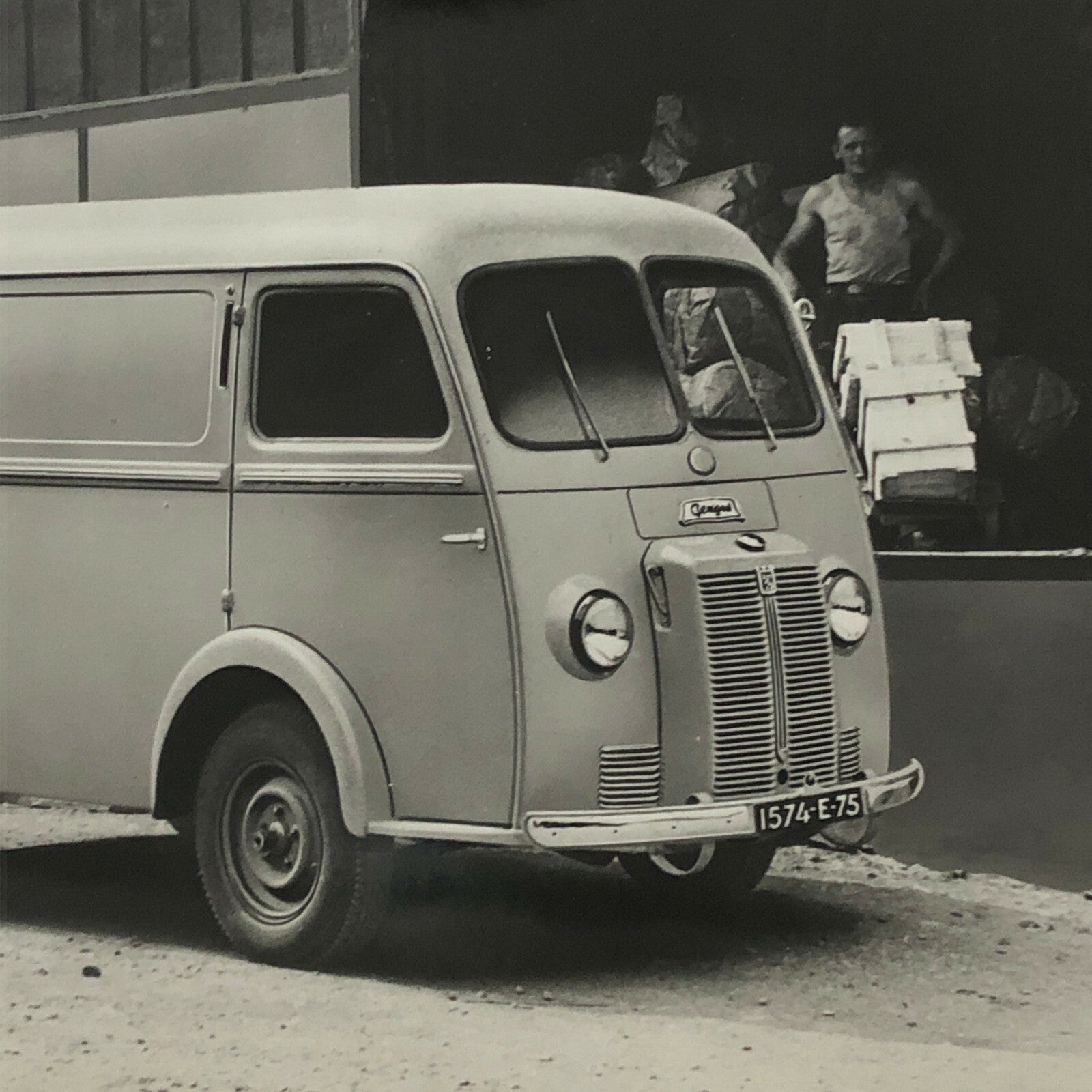 Vintage Peugeot D3A Fourgon Tole Truck Van Photo Photograph Print 