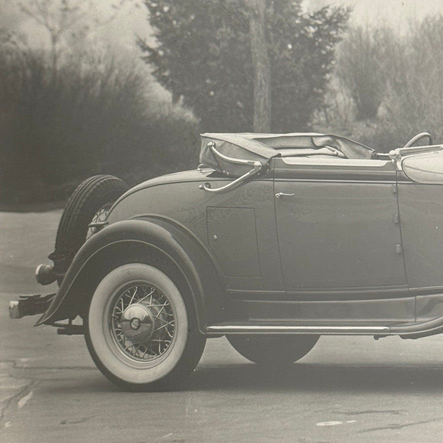 Vintage 1932 Oldsmobile 6 Cylinder Convertible Car Photo Photograph Modern Print