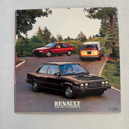 1984 Renault Encore Car Sales Brochure Catalog Advertising S GS LS