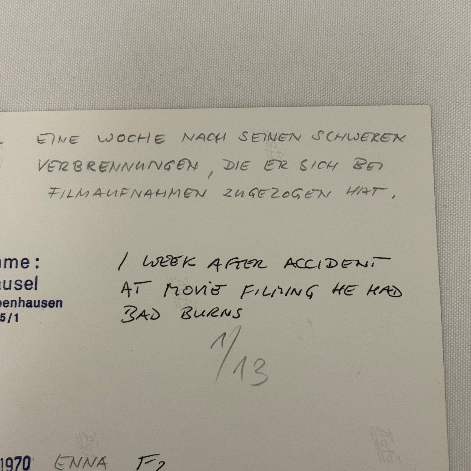 Vintage Racing Photo 1970 Enna F2 Race Derek Bell Driver Motorsport