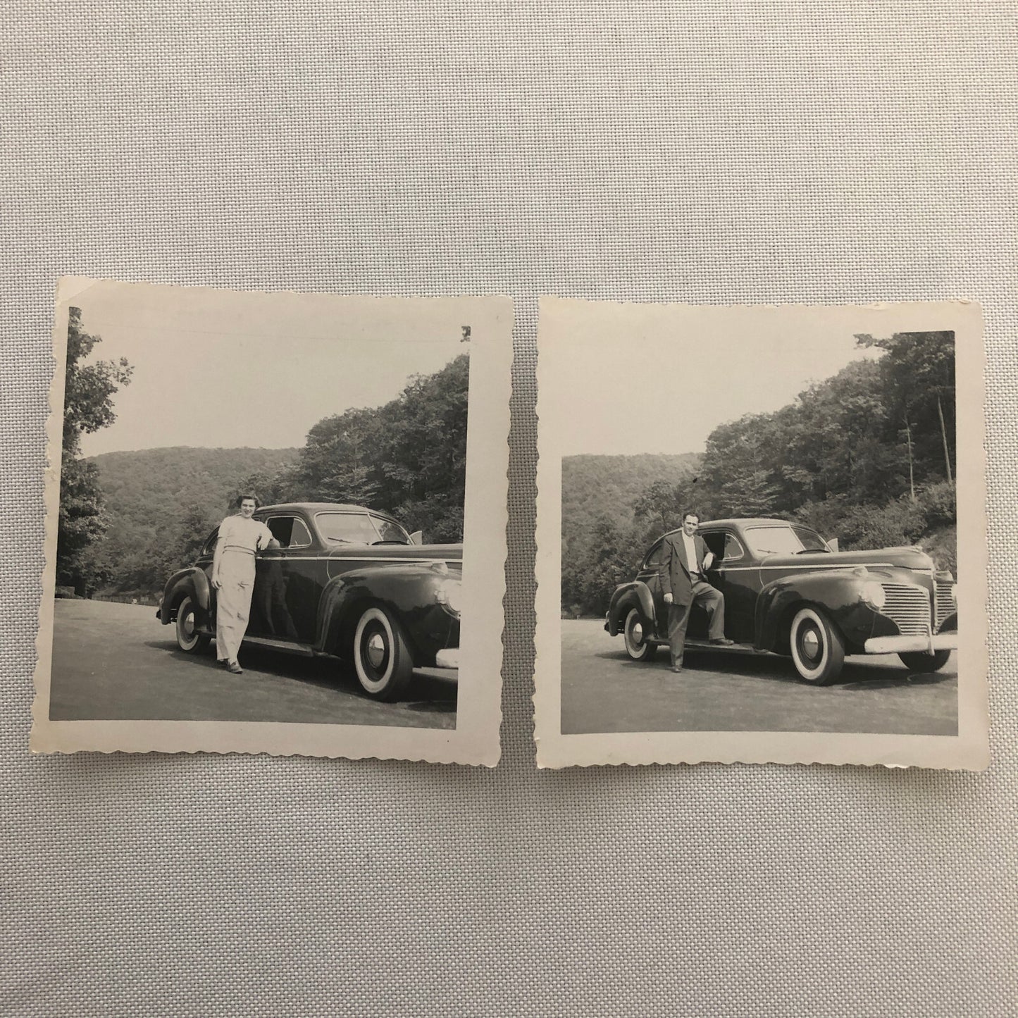 Vintage Photo Photograph Lot People Car Automobile Man Woman AL22SM1