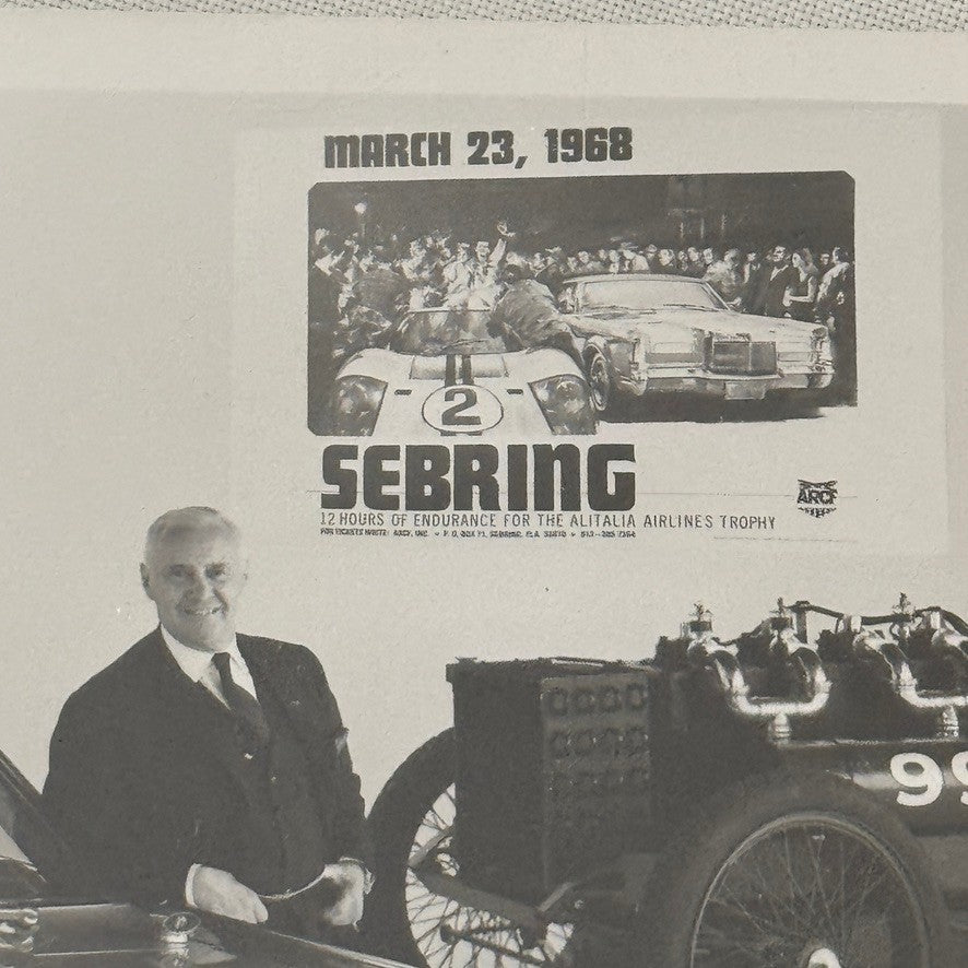 Lincoln Continental Mark III Vintage Press Photo Photograph Car Sebring 1968