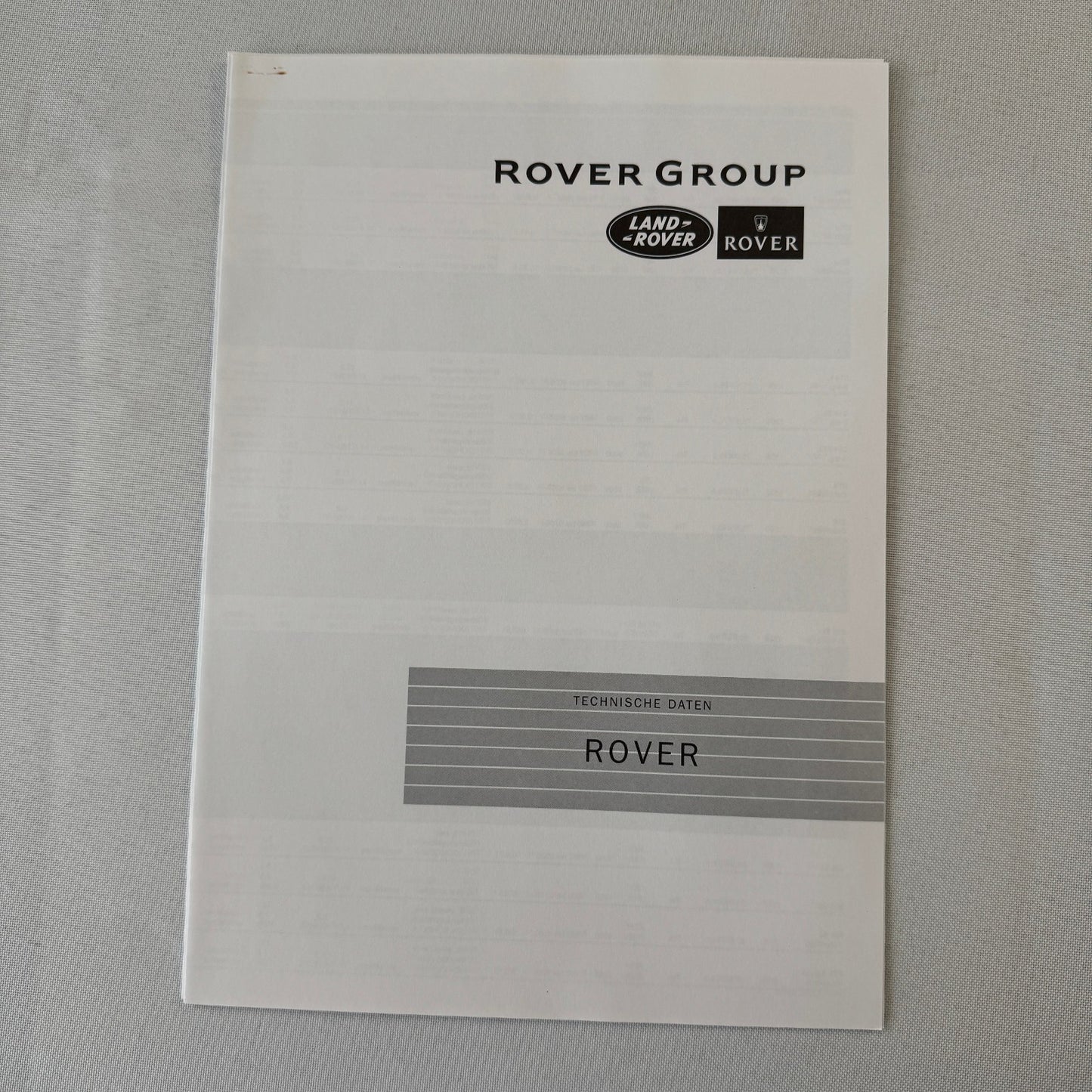 1995 1996 Rover Land Rover Press Kit Mini Cooper MG MGF Range Rover GERMAN