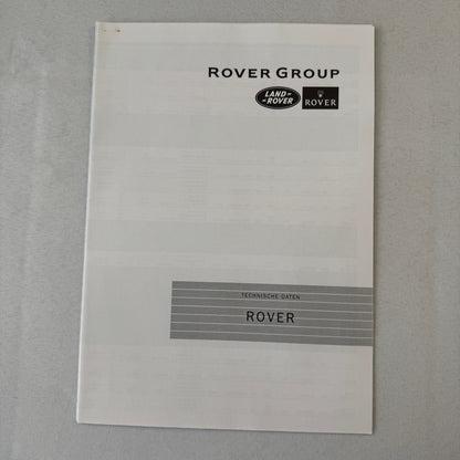 1995 1996 Rover Land Rover Press Kit Mini Cooper MG MGF Range Rover GERMAN