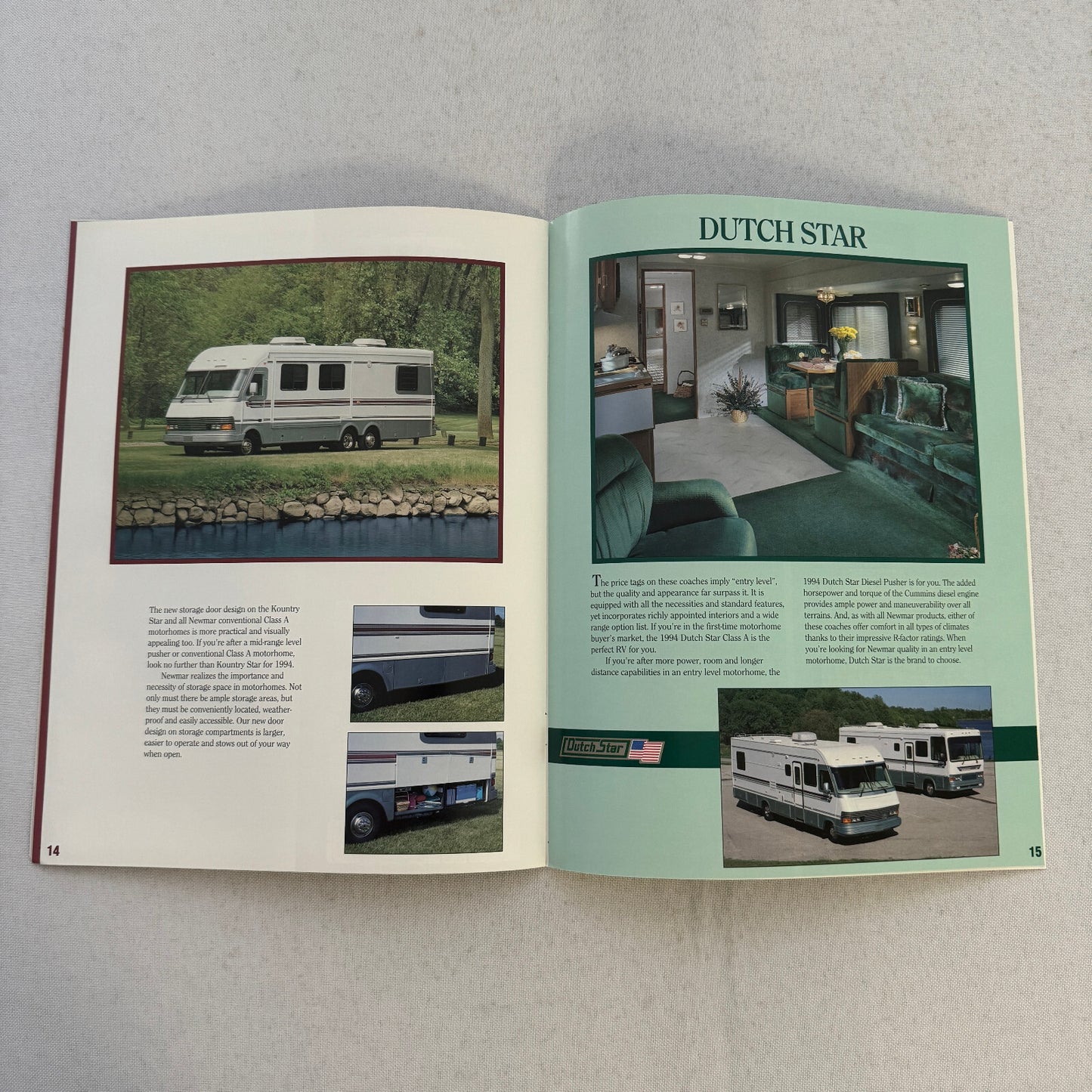 1994 Newmar Kountry Style RV Sales Brochure Catalog London Aire Mountain Aire +