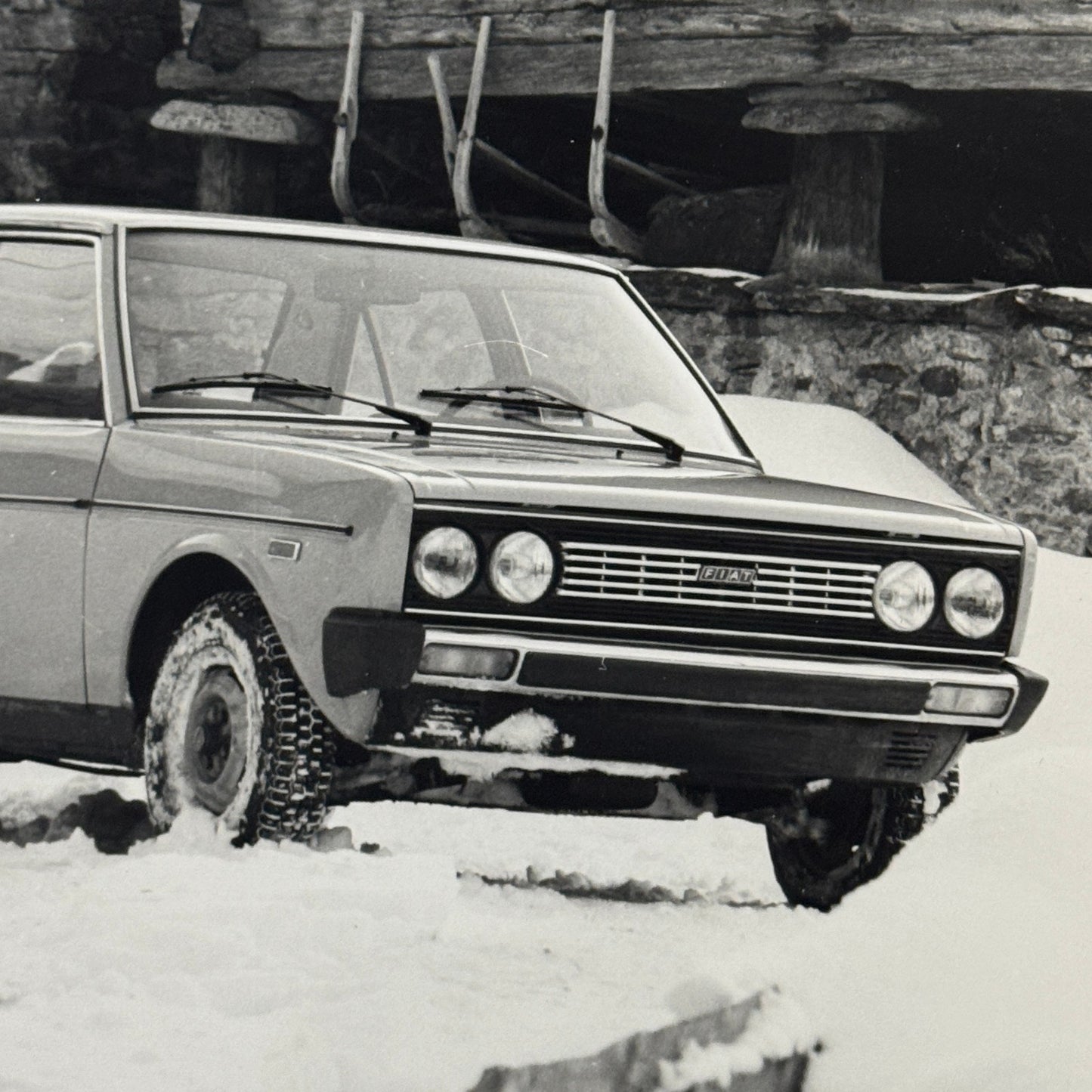 Fiat 131 Mirafiori Special Car Factory Press Photo Photograph Print Vintage 1976