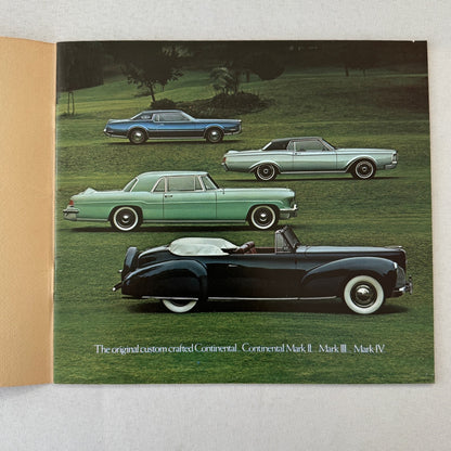 1977 Lincoln Car Sales Brochure Catalog Lincoln Continental Mark V