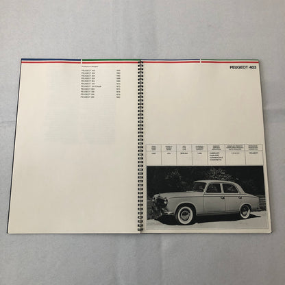 1985 Peugeot Pininfarina History Sales Brochure Catalog Peugeot 403 404 505 +