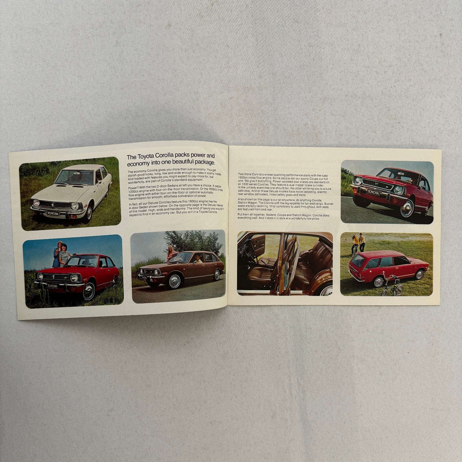 Toyota Sales Brochure Catalog Corolla Corona Celica Mark II Landcruiser Pickup +