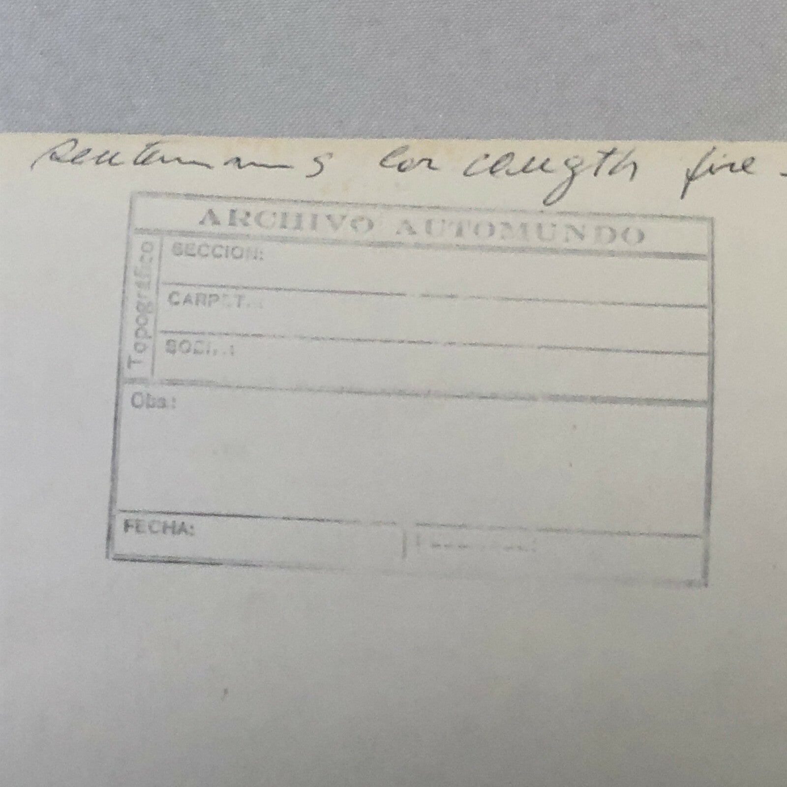 Vintage Car Racing Photo Photograph - Car on Fire - Ron Harris Racing 