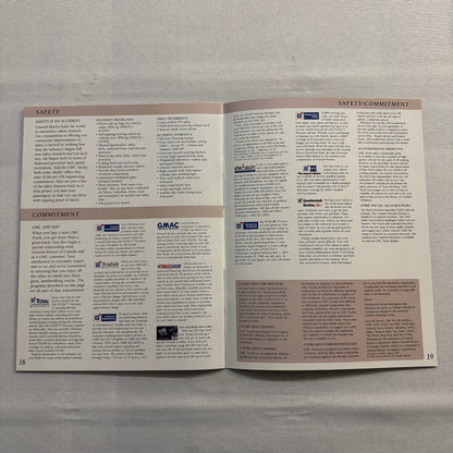 1996 GMC Commercial Truck Brochure Catalog Sierra Pickup Safari Van Vandura