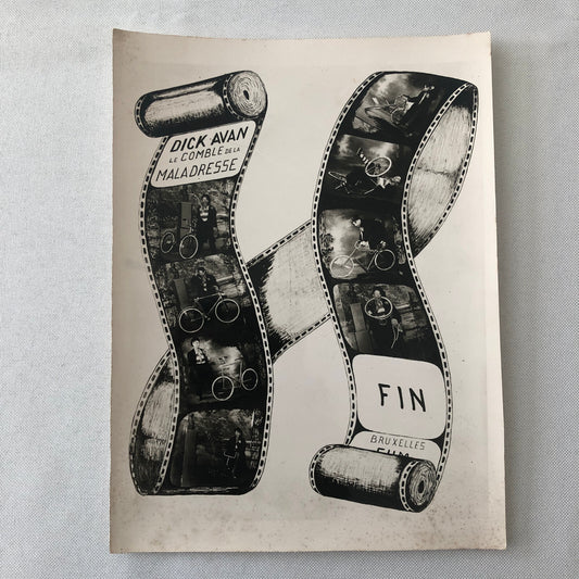 Circus Clown Bicycle Act Photo Photograph Vintage Dick Avan