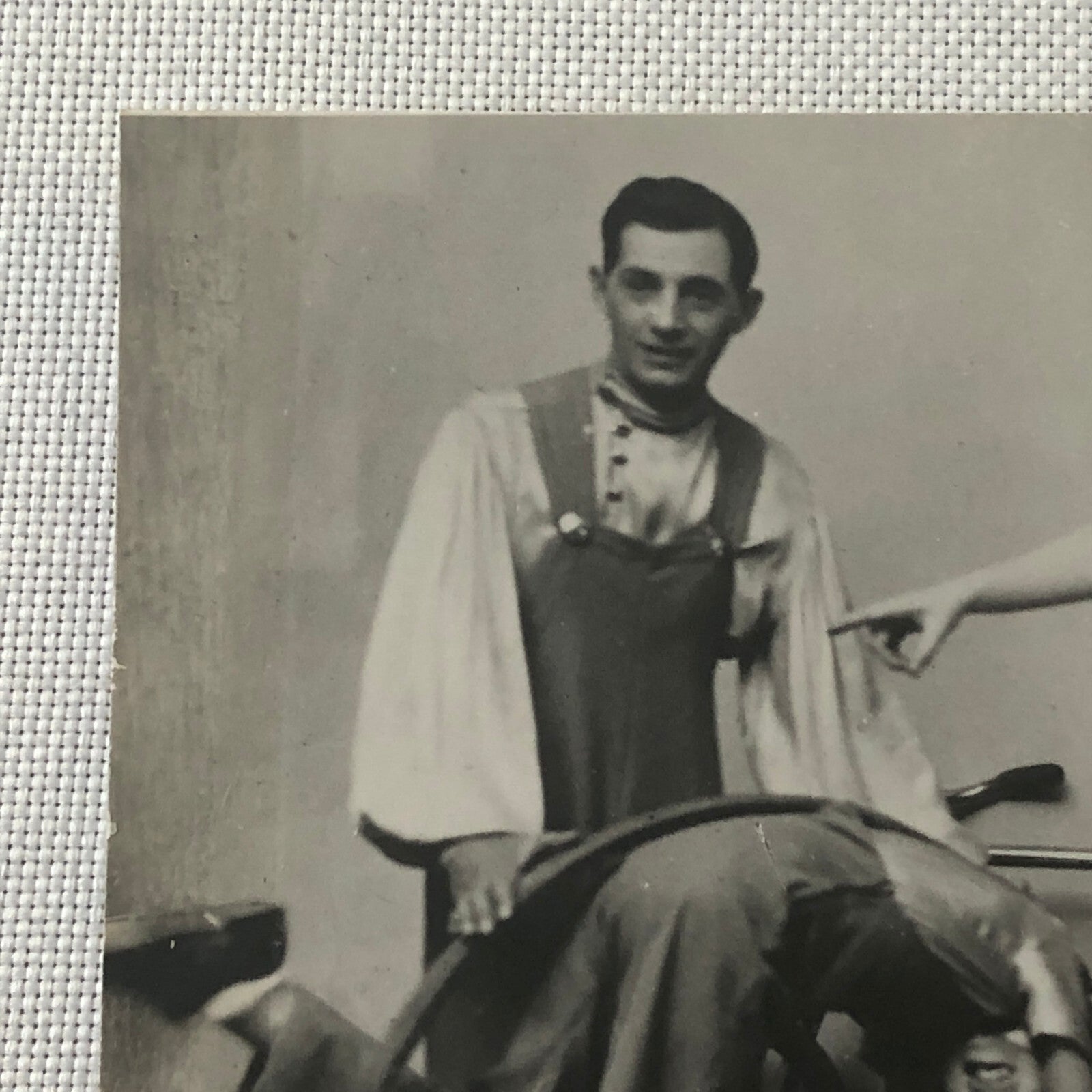 Circus Performer Photo Postcard Real Photo Postcard RPPC Bicycles Hoop