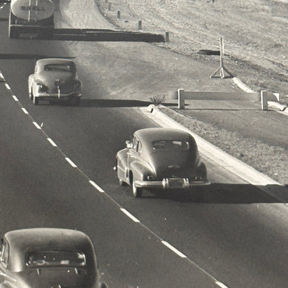Vintage Cars on California Highway Photo Photograph Print Associated Press