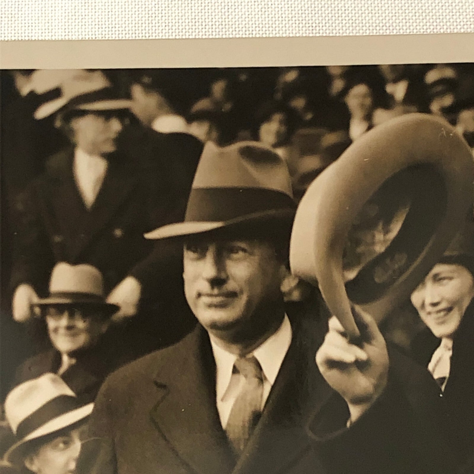 Press Photo Photograph John N Garner Vice President at Baseball Game Roosevelt