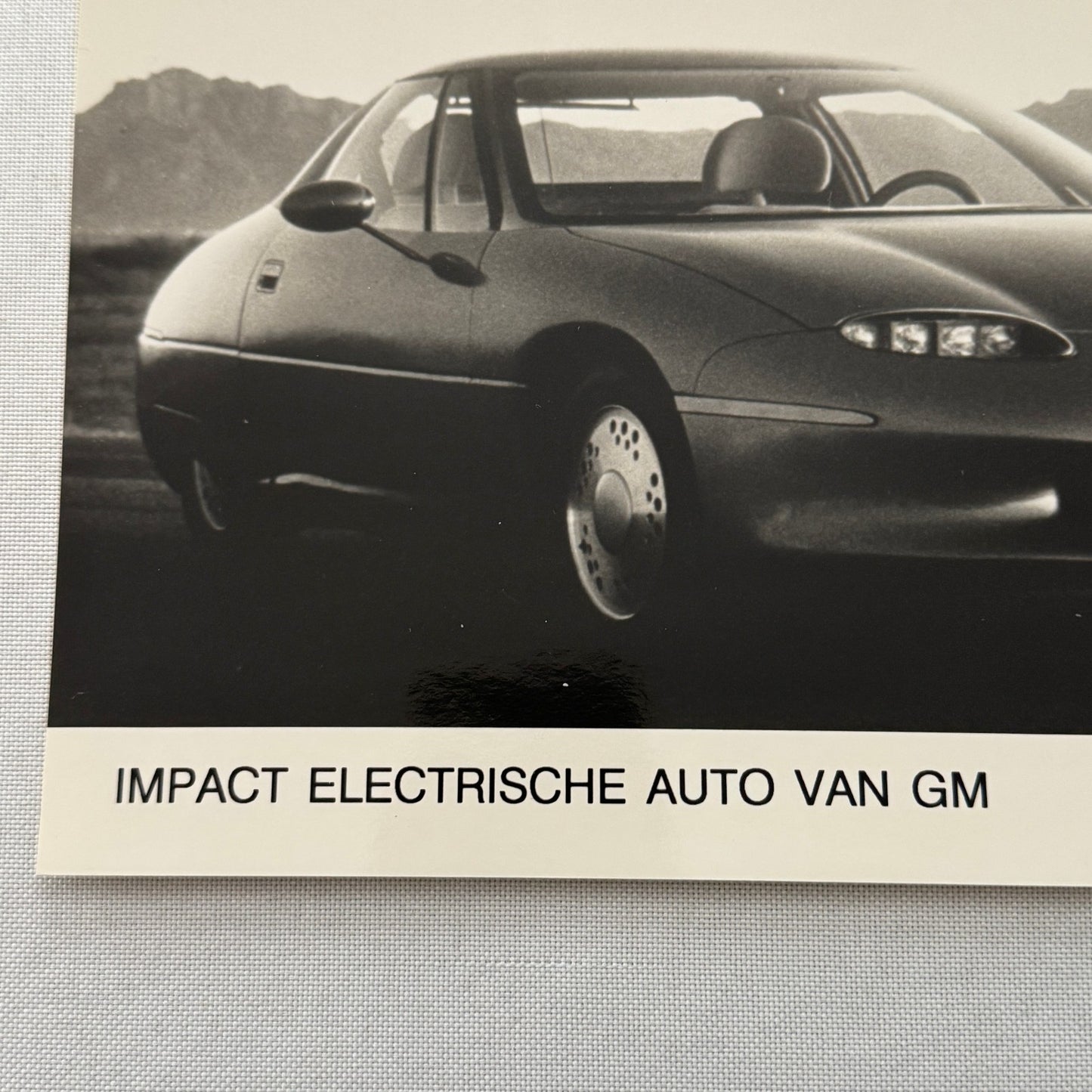 General Motors GM EV1 Electric Car Factory Press Photo Photograph GERMAN Europe