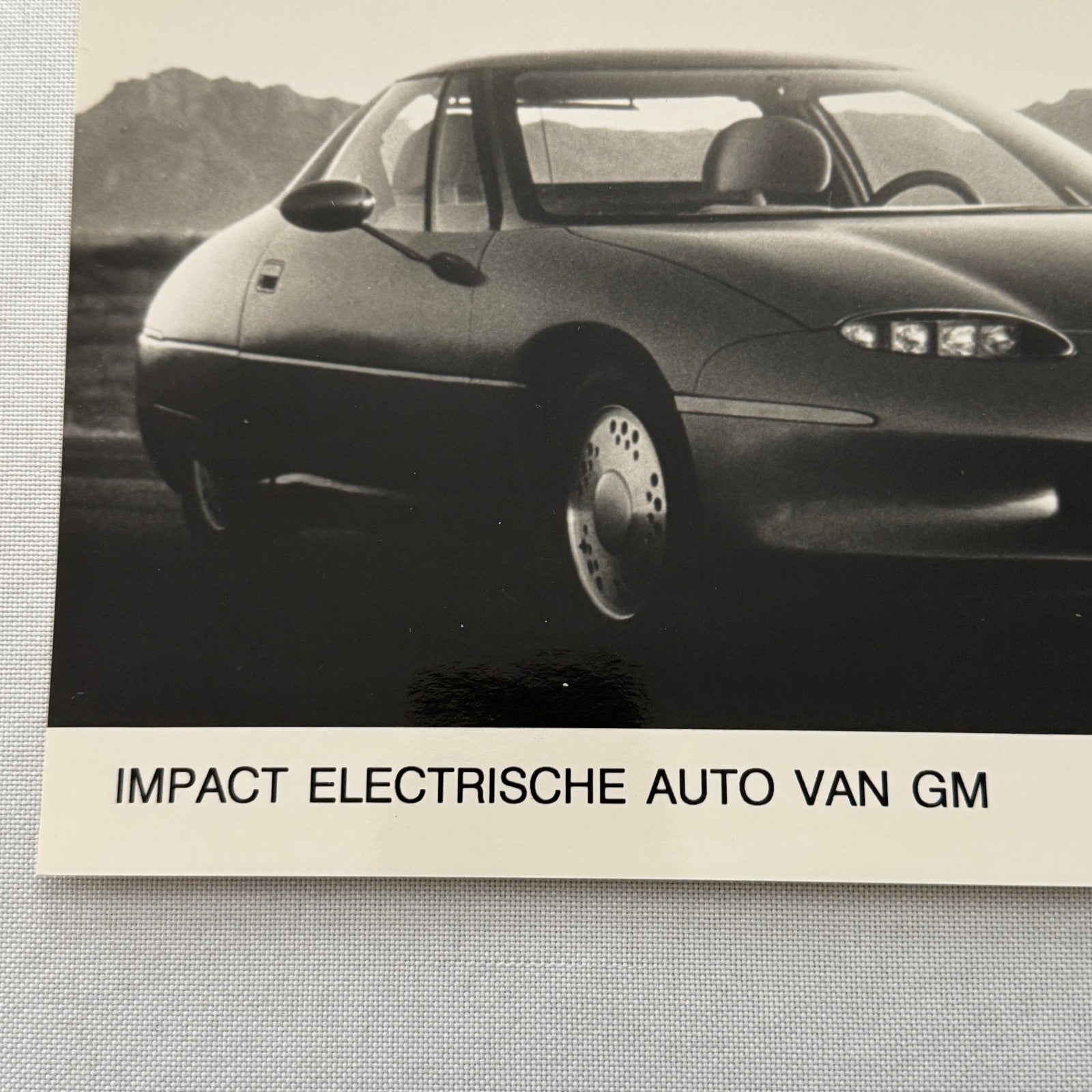 General Motors GM EV1 Electric Car Factory Press Photo Photograph GERMAN Europe