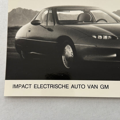 General Motors GM EV1 Electric Car Factory Press Photo Photograph GERMAN Europe
