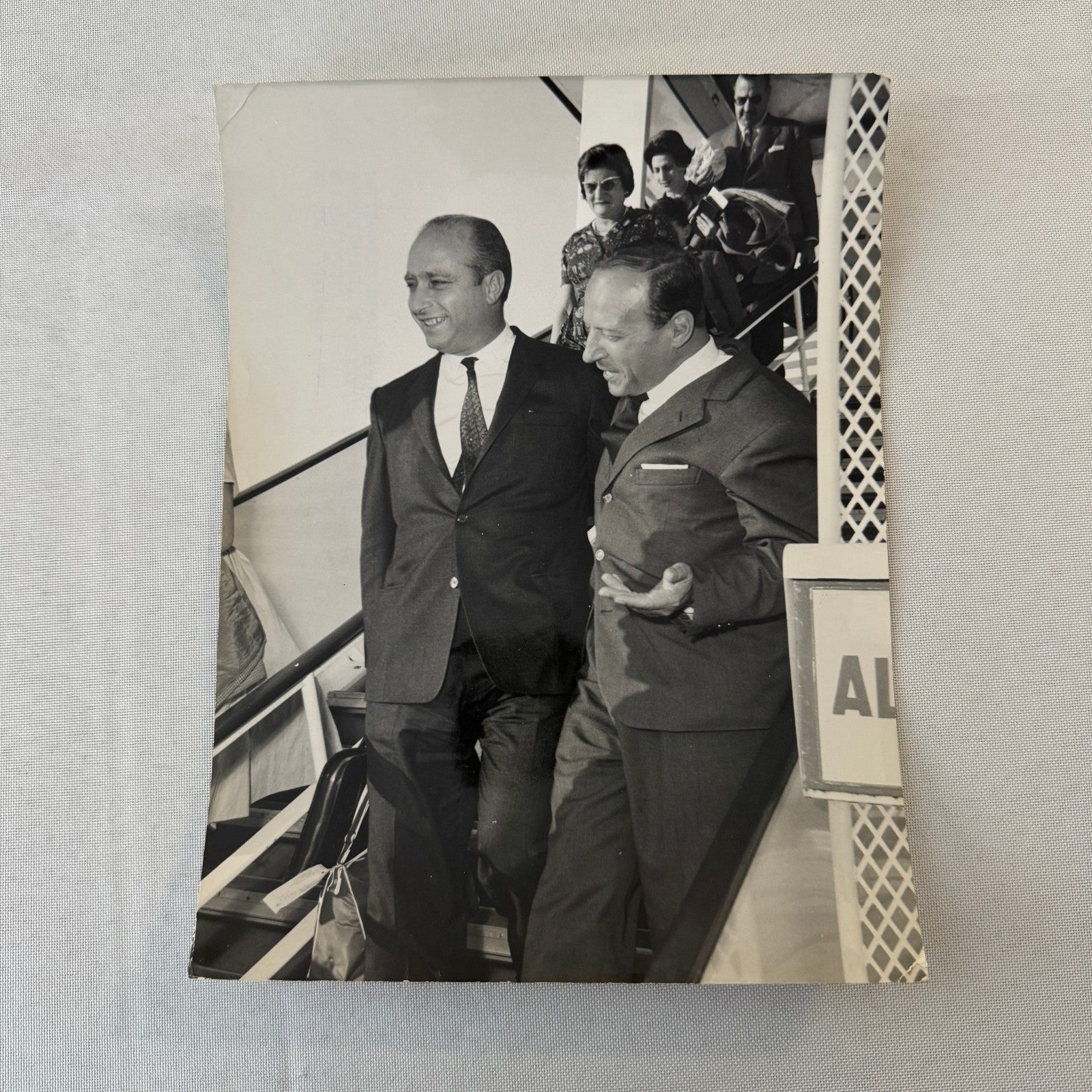 Juan Manuel Fangio Racing Driver Press Photo Photograph Print Vintage Italian