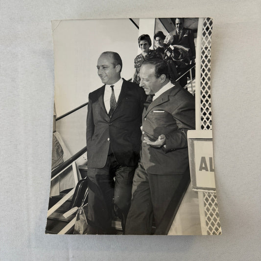 Juan Manuel Fangio Racing Driver Press Photo Photograph Print Vintage Italian